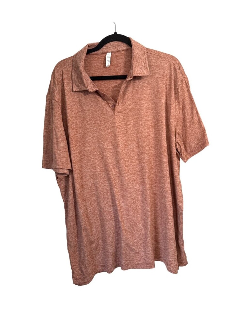 Stylus Mens XL Heathered Rust Short Sleeve Polo Shirt 92% Polyester 8% Spandex L